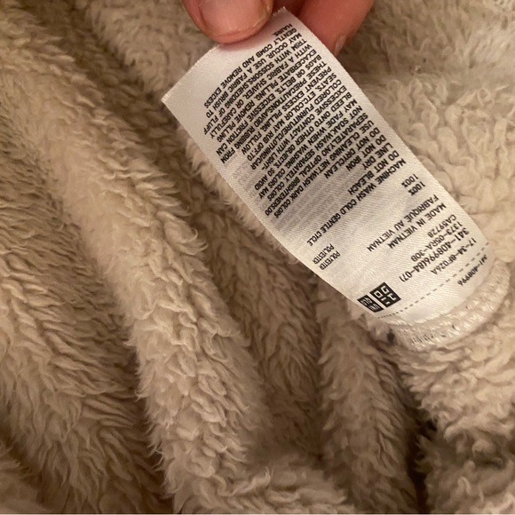 EUC 9/10 Uniqlo men’s Sherpa zip up jacket in Size S!!! - Picture 6 of 8